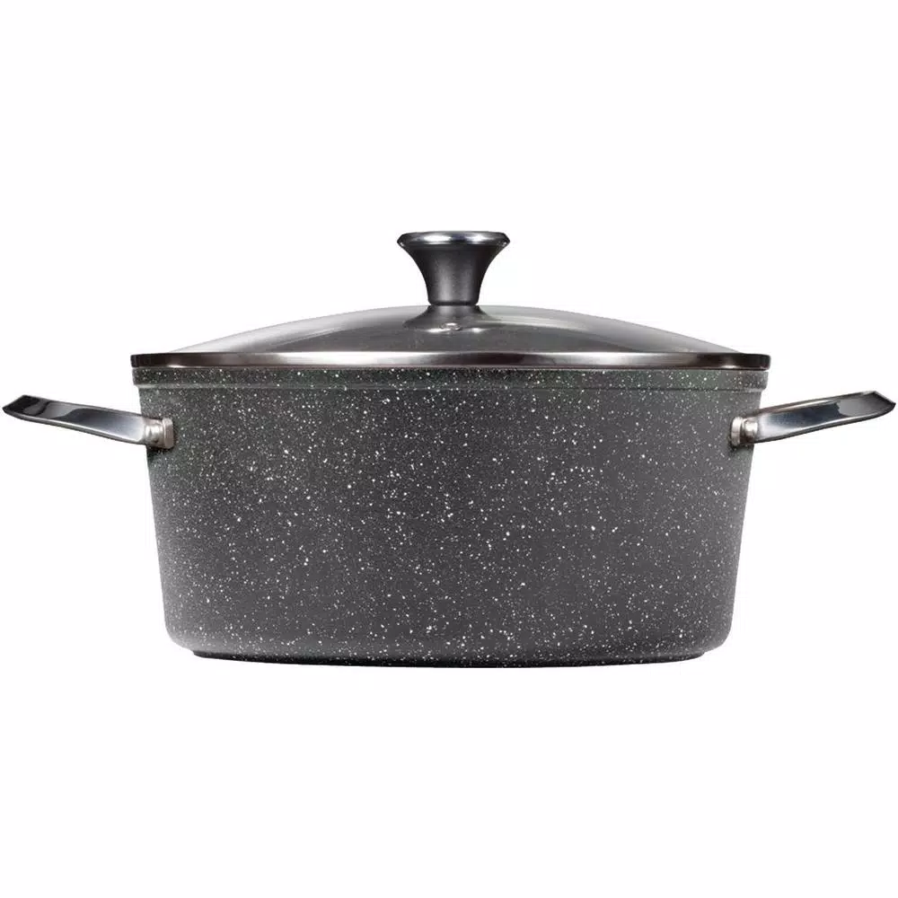 Cheapest 🔥 Starfrit The Rock 7.2 Qt. Aluminum Nonstick Stock Pot In Black Speckle With Glass Lid ❤️ 1 Cheapest 🔥 Starfrit The Rock 7.2 Qt. Aluminum Nonstick Stock Pot In Black Speckle With Glass Lid ❤️