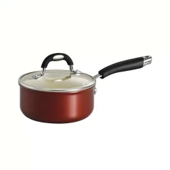 Best Sale 🌟 Tramontina Style Ceramica 1.5 Qt. Aluminum Ceramic Nonstick Sauce Pan In Copper With Glass Lid 😉