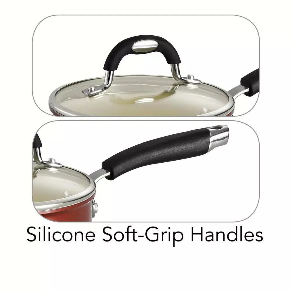 Best Sale π Tramontina Style Ceramica 1.5 Qt. Aluminum Ceramic Nonstick Sauce Pan In Copper With Glass Lid π 4 Best Sale π Tramontina Style Ceramica 1.5 Qt. Aluminum Ceramic Nonstick Sauce Pan In Copper With Glass Lid π - Image 4