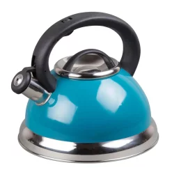 Deals ✨ Creative Home Alexa 3.0 Quart Aqua With Aluminum Capsulated Bottom For Even Heat Distribution Stainless Steel Whistling Tea Kettle 💯
