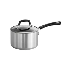 Budget โ Tramontina Style Polished 2 Qt. Aluminum Nonstick Sauce Pan In Mirror-Polished With Glass Lid ๐ฏ