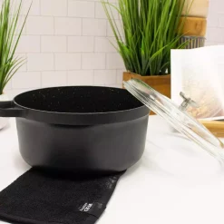 Discount 🧨 BergHOFF GEM 7.7 Qt. Cast Aluminum Nonstick Stock Pot In Black With Glass Lid 😍 -Cheap Cookware Shop unnamed file 1879