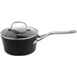 Best reviews of β Starfrit The Rock 3 Qt. Aluminum Nonstick Sauce Pot In Black Speckle With Glass Lid π