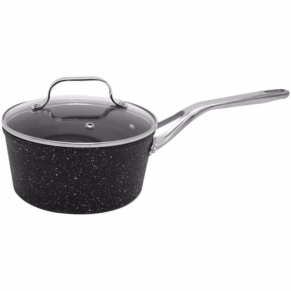 Best reviews of β Starfrit The Rock 3 Qt. Aluminum Nonstick Sauce Pot In Black Speckle With Glass Lid π 2 Best reviews of β Starfrit The Rock 3 Qt. Aluminum Nonstick Sauce Pot In Black Speckle With Glass Lid π - Image 2