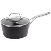 Cheapest 🌟 Starfrit The Rock 2 Qt. Aluminum Nonstick Sauce Pot In Black Speckle With Glass Lid ✔️