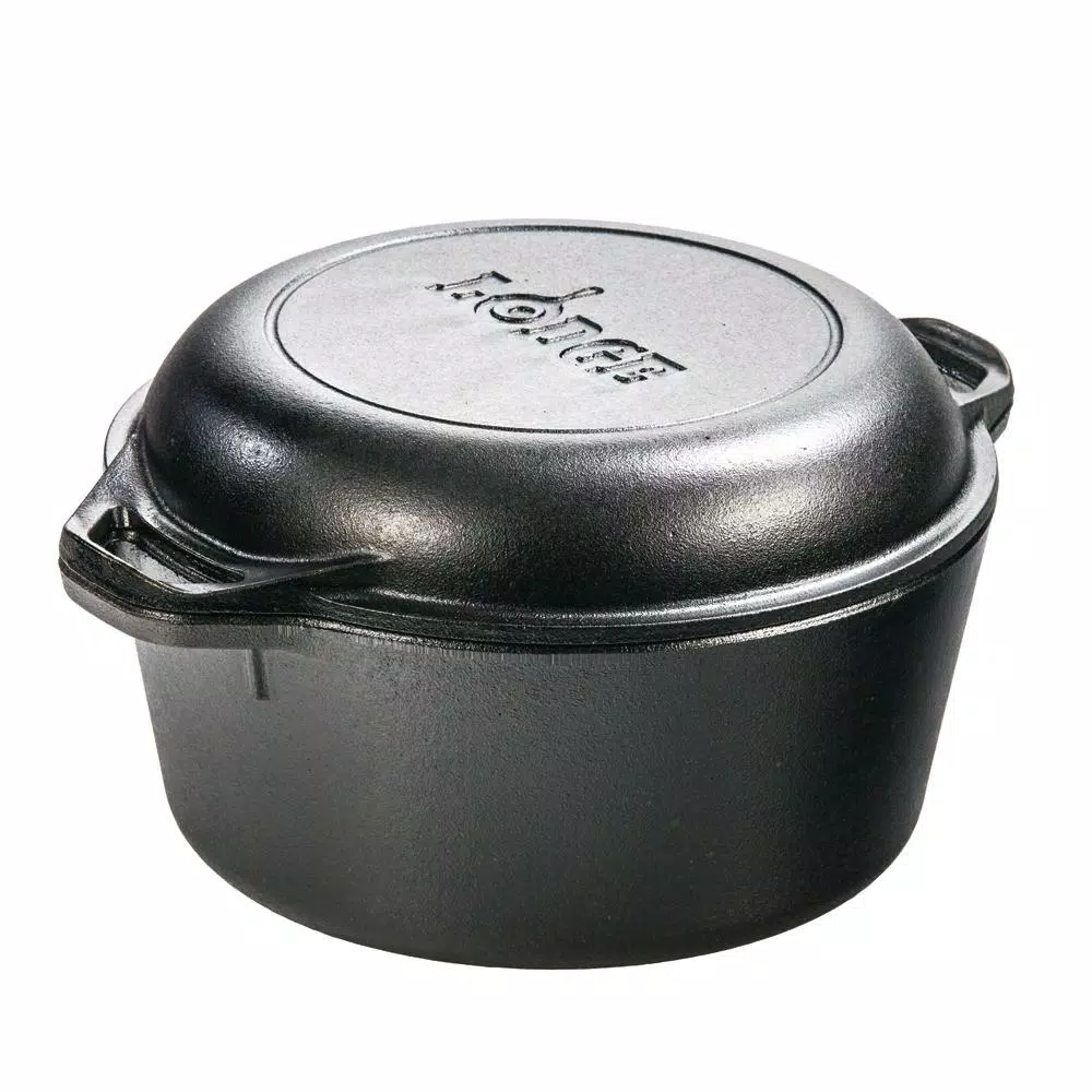 Deals ⭐ Lodge 5 Qt. Round Cast Iron Double Dutch Oven In Black With Lid 🔥 1 Deals ⭐ Lodge 5 Qt. Round Cast Iron Double Dutch Oven In Black With Lid 🔥