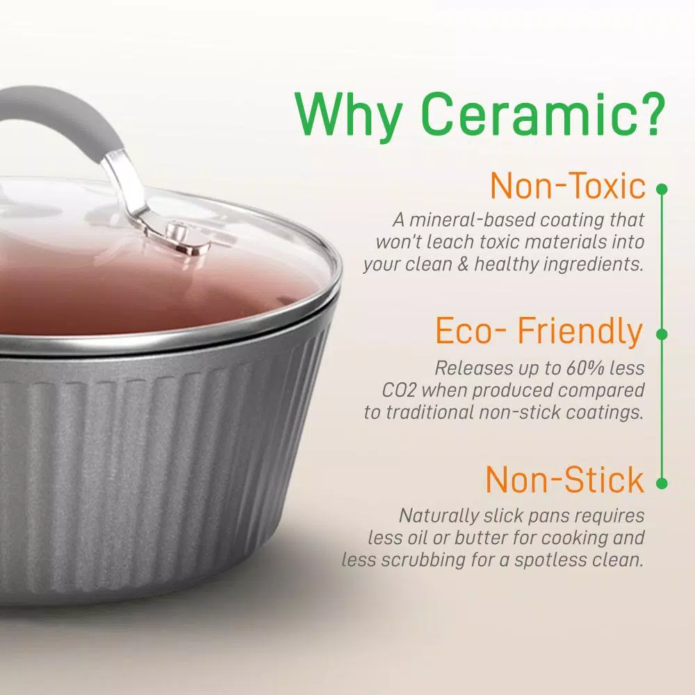 Cheapest π NutriChef 11-Piece Aluminum Nonstick Cookware Set In Gold Lines π 4 Cheapest π NutriChef 11-Piece Aluminum Nonstick Cookware Set In Gold Lines π - Image 4