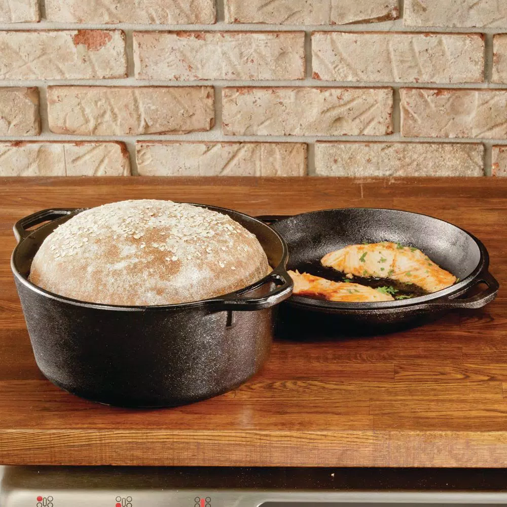 Deals ⭐ Lodge 5 Qt. Round Cast Iron Double Dutch Oven In Black With Lid 🔥 3 Deals ⭐ Lodge 5 Qt. Round Cast Iron Double Dutch Oven In Black With Lid 🔥 - Image 3