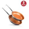 Best Pirce 🔥 Gotham Steel 8.5 In. And 9.5 In. Aluminum Ti-Ceramic Nonstick Round Fry Pan Set (2-Piece) ❤️