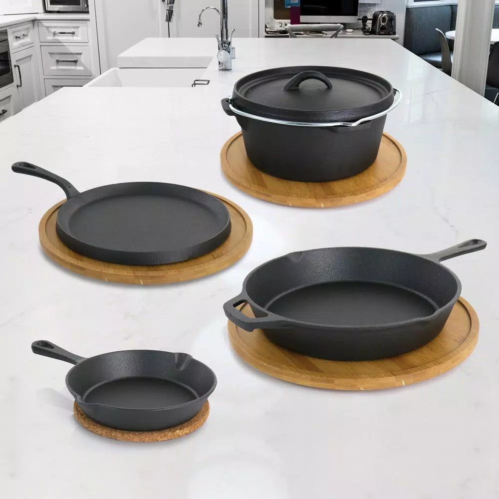 Flash Sale ✔️ MegaChef Pre-Seasoned 5-Piece Cast Iron Cookware Set ⭐ 5 Flash Sale ✔️ MegaChef Pre-Seasoned 5-Piece Cast Iron Cookware Set ⭐ - Image 5