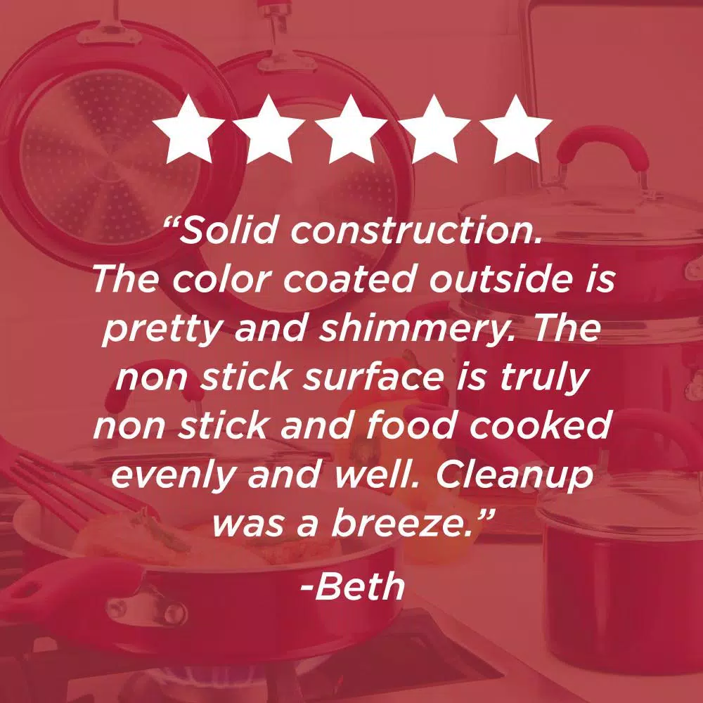 Deals 🔔 Rachael Ray Create Delicious Aluminum Nonstick Wok, 14.25-Inch, Red Shimmer 🥰 6 Deals 🔔 Rachael Ray Create Delicious Aluminum Nonstick Wok, 14.25-Inch, Red Shimmer 🥰 - Image 6