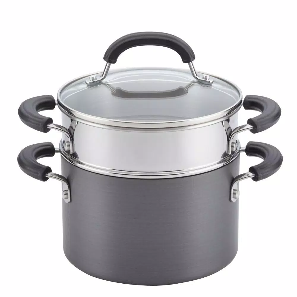 Discount 😉 Circulon Promotional 3 Qt. Hard-Anodized Aluminum Nonstick Sauce Pot In Black With Glass Lid 🥰 1 Discount 😉 Circulon Promotional 3 Qt. Hard-Anodized Aluminum Nonstick Sauce Pot In Black With Glass Lid 🥰