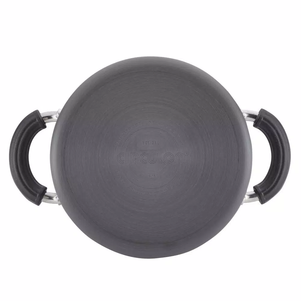 Discount 😉 Circulon Promotional 3 Qt. Hard-Anodized Aluminum Nonstick Sauce Pot In Black With Glass Lid 🥰 3 Discount 😉 Circulon Promotional 3 Qt. Hard-Anodized Aluminum Nonstick Sauce Pot In Black With Glass Lid 🥰 - Image 3