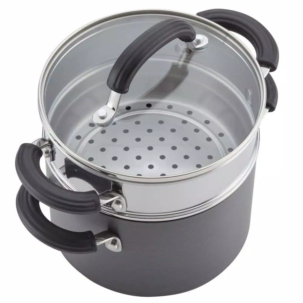 Discount 😉 Circulon Promotional 3 Qt. Hard-Anodized Aluminum Nonstick Sauce Pot In Black With Glass Lid 🥰 5 Discount 😉 Circulon Promotional 3 Qt. Hard-Anodized Aluminum Nonstick Sauce Pot In Black With Glass Lid 🥰 - Image 5