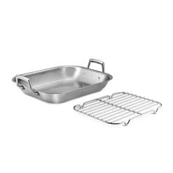 Flash Sale ๐ Tramontina Gourmet Prima 7 Qt. Stainless Steel Roasting Pan With Basting Rack โค๏ธ