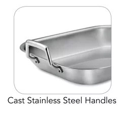 Flash Sale 😀 Tramontina Gourmet Prima 7 Qt. Stainless Steel Roasting Pan With Basting Rack ❤️ -Cheap Cookware Shop unnamed file 2001