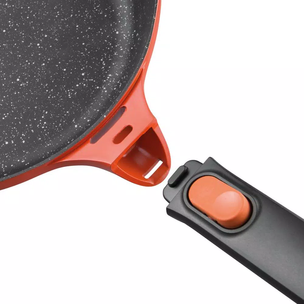 Hot Sale π BergHOFF GEM Stay Cool 4.9 Qt. Cast Aluminum Nonstick Saute Pan In Orange With Glass Lid π€© 2 Hot Sale π BergHOFF GEM Stay Cool 4.9 Qt. Cast Aluminum Nonstick Saute Pan In Orange With Glass Lid π€© - Image 2