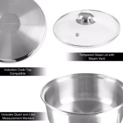 Flash Sale 👏 Classic Cuisine 1.5 Qt. Stainless Steel Double Boiler Saucepan With Lid 🧨 -Cheap Cookware Shop unnamed file 2012