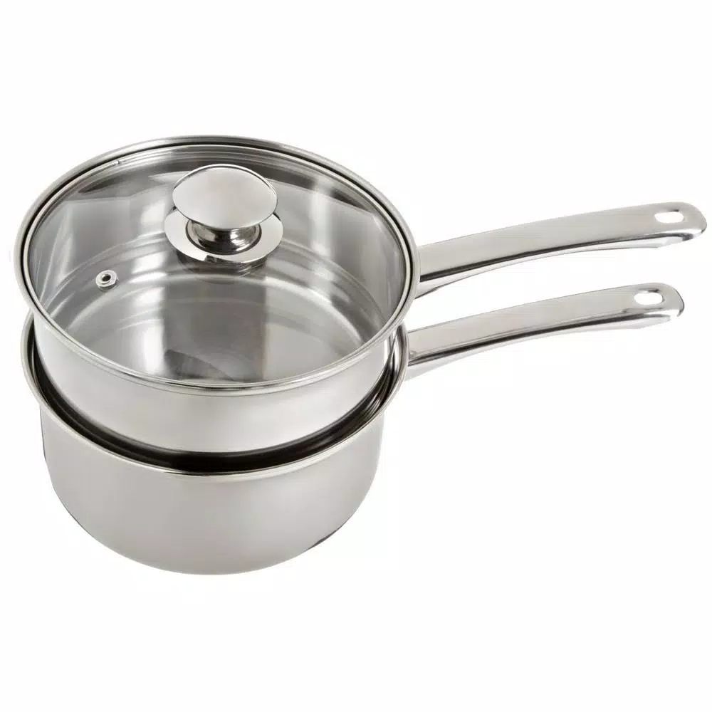 Best Sale ✨ ExcelSteel 3-Piece 2.5 Qt Stainless Steel Double Boiler With Lid 🤩 1 Best Sale ✨ ExcelSteel 3-Piece 2.5 Qt Stainless Steel Double Boiler With Lid 🤩