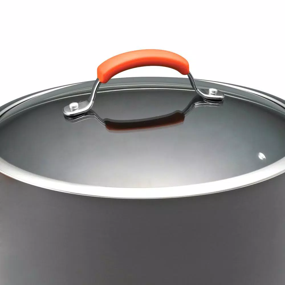 Deals π Rachael Ray Classic Brights 10 Qt. Hard-Anodized Aluminum Nonstick Stock Pot In Orange And Gray With Glass Lid π₯° 3 Deals π Rachael Ray Classic Brights 10 Qt. Hard-Anodized Aluminum Nonstick Stock Pot In Orange And Gray With Glass Lid π₯° - Image 3