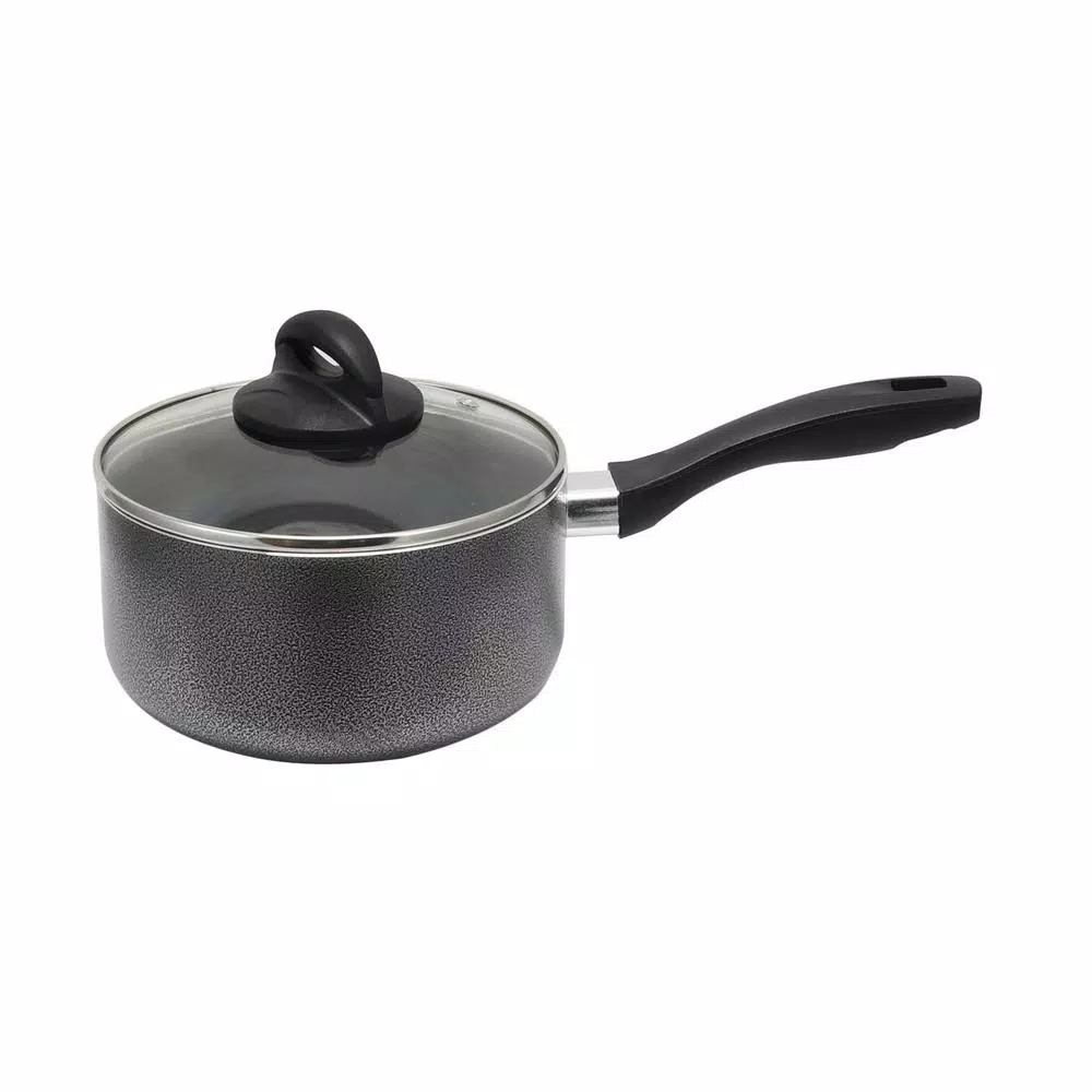 Budget π Oster Clairborne 2.5 Qt. Aluminum Nonstick Sauce Pan In Charcoal Grey With Glass Lid π 1 Budget π Oster Clairborne 2.5 Qt. Aluminum Nonstick Sauce Pan In Charcoal Grey With Glass Lid π