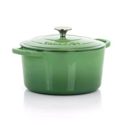 Cheapest ๐ Crock-Pot Artisan 5 Qt. Round Cast Iron Nonstick Dutch Oven In Pistachio Green With Lid ๐