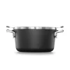 Outlet 🛒 Calphalon Select Space Saving 6 Qt. Hard-Anodized Aluminum Nonstick Stock Pot In Black With Glass Lid ⭐