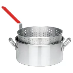 Best Sale 🧨 Bayou Classic 10 Qt. Aluminum Fry Pot With Basket 🎁