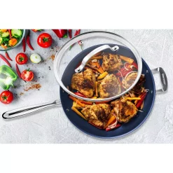 Best reviews of 🥰 GRANITESTONE Classic Blue 14 In. Aluminum Ultra-Durable Mineral And Diamond Infused Family Skillet With Glass Lid And Helper Handle 🛒 -Cheap Cookware Shop unnamed file 222