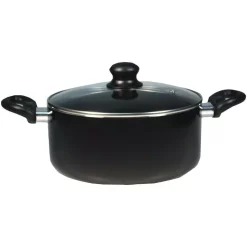 Best Sale 💯 Starfrit Simplicity 5.3 Qt. Aluminum Nonstick Sauce Pot In Black With Glass Lid 😉