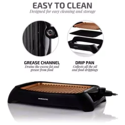 Best Pirce ❤️ Ovente 1000-Watt Portable Electric Indoor Smokeless Grill With Non-Stick Aluminum Grilling Plate And Oil Drip Pan, Copper 😍 -Cheap Cookware Shop unnamed file 2286
