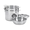 Brand new 🥰 Cuisinart Chef’s Classic 12 Qt. Stainless Steel Pasta Pot With Lid And Steamer Insert ✔️