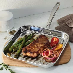 Flash Sale ❤️ Tramontina Gourmet Tri-Ply Clad 11 In. Stainless Steel Grill Pan ✔️ -Cheap Cookware Shop unnamed file 2323