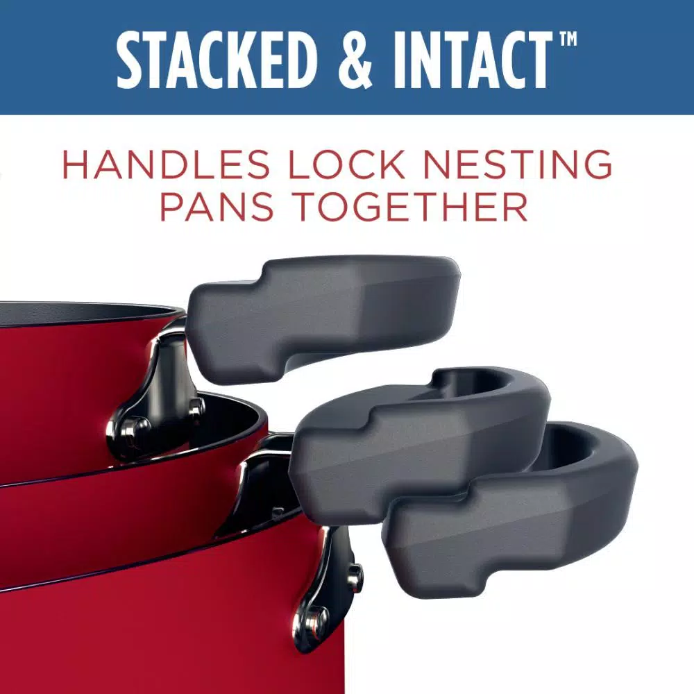 Outlet ๐งจ Farberware Neat Nest Space Saving 1.5 Qt. Aluminum Nonstick Sauce Pot In Red With Glass Lid ๐ 5 Outlet ๐งจ Farberware Neat Nest Space Saving 1.5 Qt. Aluminum Nonstick Sauce Pot In Red With Glass Lid ๐ - Image 5