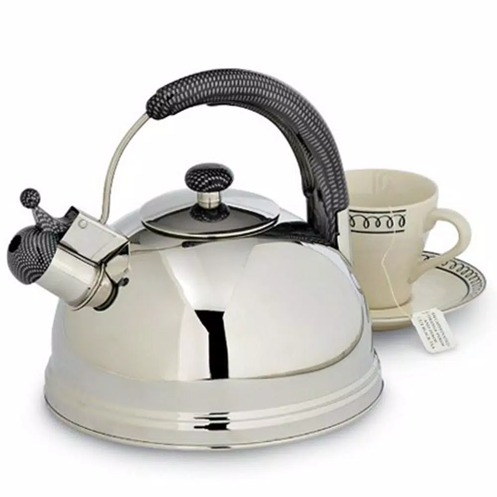 Outlet ⌛ Creative Home Cobra 10.8-Cup Stainless Steel With Whistle Stovetop Tea Kettle ❤️ 5 Outlet ⌛ Creative Home Cobra 10.8-Cup Stainless Steel With Whistle Stovetop Tea Kettle ❤️ - Image 5