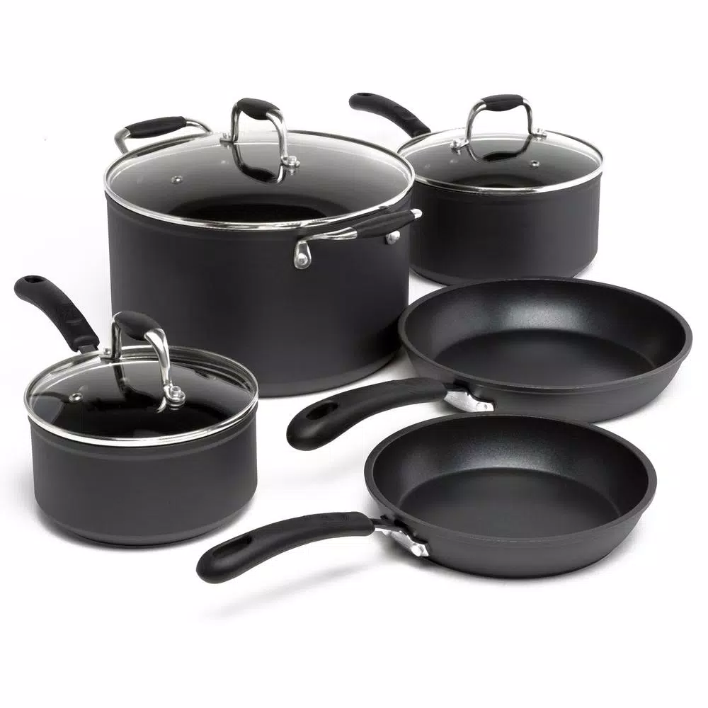 Cheapest 👏 Ecolution Symphony 8-Piece Aluminum Nonstick Cookware Set In Slate ⌛ 1 Cheapest 👏 Ecolution Symphony 8-Piece Aluminum Nonstick Cookware Set In Slate ⌛
