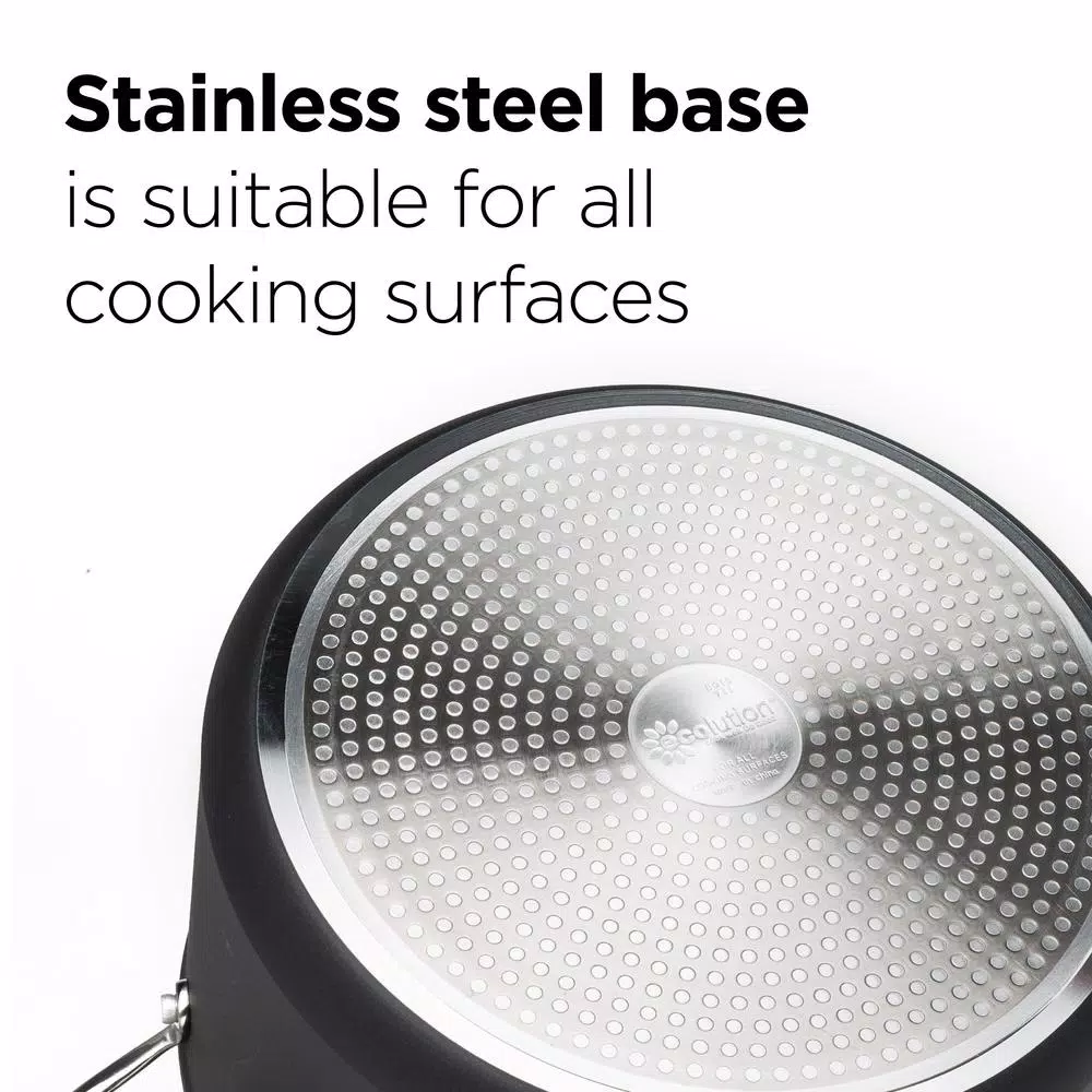 Cheapest 👏 Ecolution Symphony 8-Piece Aluminum Nonstick Cookware Set In Slate ⌛ 4 Cheapest 👏 Ecolution Symphony 8-Piece Aluminum Nonstick Cookware Set In Slate ⌛ - Image 4