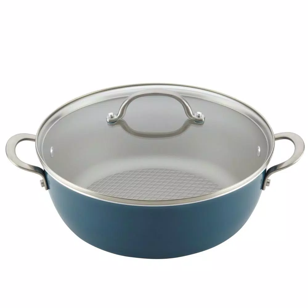 Buy π Ayesha Curry Home Collection 7.5 Qt. Aluminum Nonstick Stock Pot In Twilight Teal With Glass Lid π 4 Buy π Ayesha Curry Home Collection 7.5 Qt. Aluminum Nonstick Stock Pot In Twilight Teal With Glass Lid π - Image 4