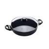 Coupon 🛒 Swiss Diamond Classic Series Induction 3.7 Qt. Cast Aluminum Nonstick Saute Pan In Gray With Glass Lid 👏