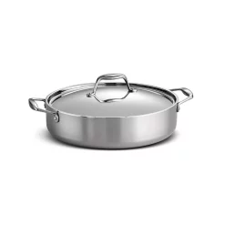 New ⌛ Tramontina Gourmet Tri-Ply Clad 6 Qt. Covered Stainless Steel Braiser ✔️