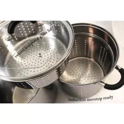 Deals ✔️ ExcelSteel 8 Qt. Stainless Steel Multi-Cooker Pasta With Lid And Black Silicone Handles ✨ 7 Deals ✔️ ExcelSteel 8 Qt. Stainless Steel Multi-Cooker Pasta With Lid And Black Silicone Handles ✨ -Cheap Cookware Shop unnamed file 2506