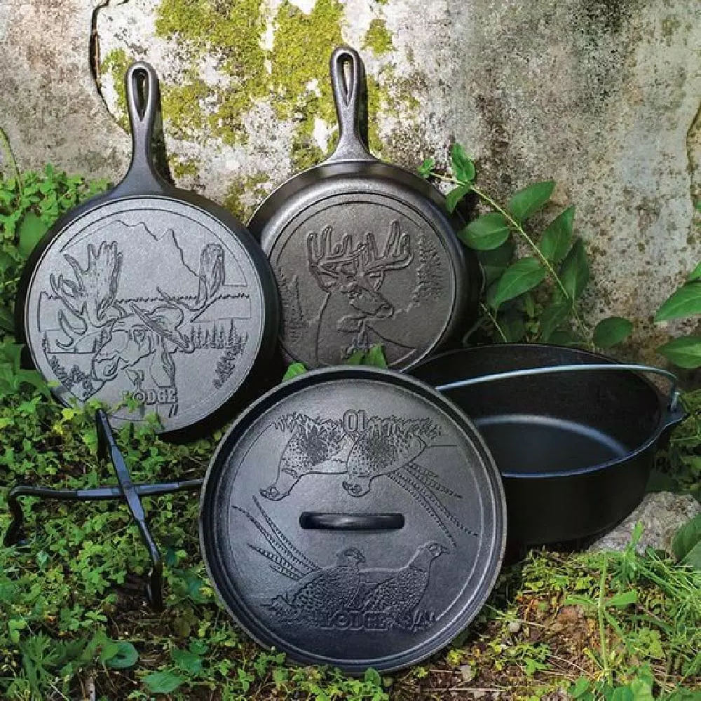 Outlet ✨ Lodge Wildlife Series 5-Piece Cast Iron Cookware Set In Black ✨ 4 Outlet ✨ Lodge Wildlife Series 5-Piece Cast Iron Cookware Set In Black ✨ - Image 4