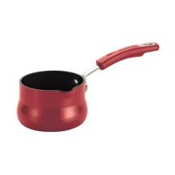 Deals 👏 Rachael Ray Classic Brights 0.75 Qt. Aluminum Nonstick Sauce Pot In Cranberry Red Gradient 🛒