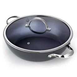 Outlet โจ Cooks Standard 5 Qt. Hard-Anodized Aluminum Nonstick Saute Pan In Black With Glass Lid ๐