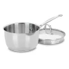 Hot Sale 🥰 Cuisinart Chef’s Classic 2 Qt. Stainless Steel Sauce Pan With Glass Lid 😀