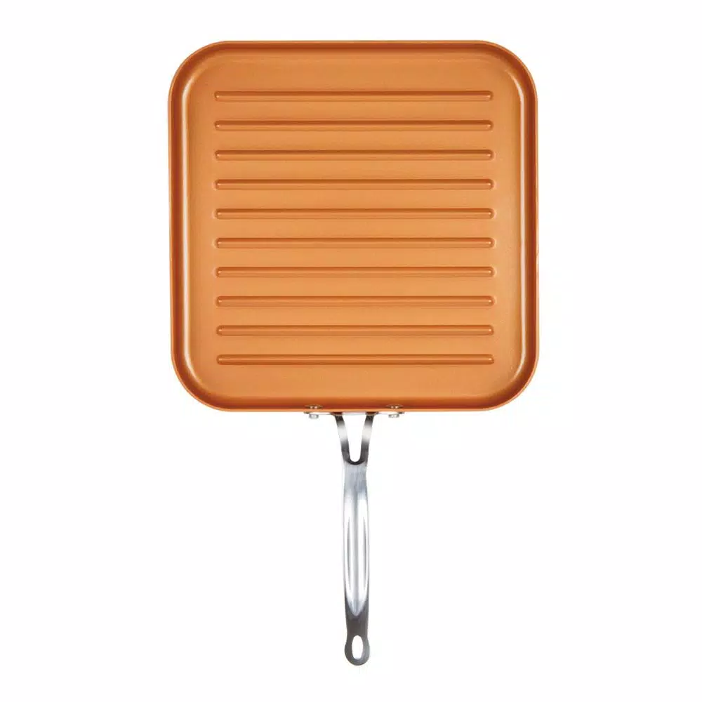 Best reviews of π MasterPan Original Copper Pan 11 In. Aluminum Nonstick Grill Pan In Copper π 2 Best reviews of π MasterPan Original Copper Pan 11 In. Aluminum Nonstick Grill Pan In Copper π - Image 2