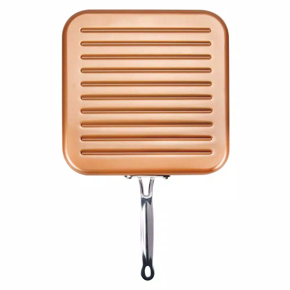 Best reviews of π MasterPan Original Copper Pan 11 In. Aluminum Nonstick Grill Pan In Copper π 3 Best reviews of π MasterPan Original Copper Pan 11 In. Aluminum Nonstick Grill Pan In Copper π - Image 3