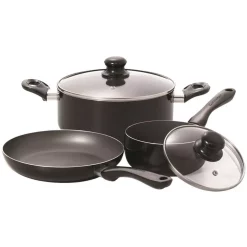 Cheapest β¨ Starfrit Simplicity 5-Piece Aluminum Nonstick Cookware Set In Black π
