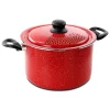 Buy ✨ Gibson Home Granita 6 Qt. Aluminum Pasta Pot In Red Speckle With Lid 😀