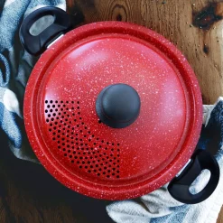 Buy ✨ Gibson Home Granita 6 Qt. Aluminum Pasta Pot In Red Speckle With Lid 😀 -Cheap Cookware Shop unnamed file 2787